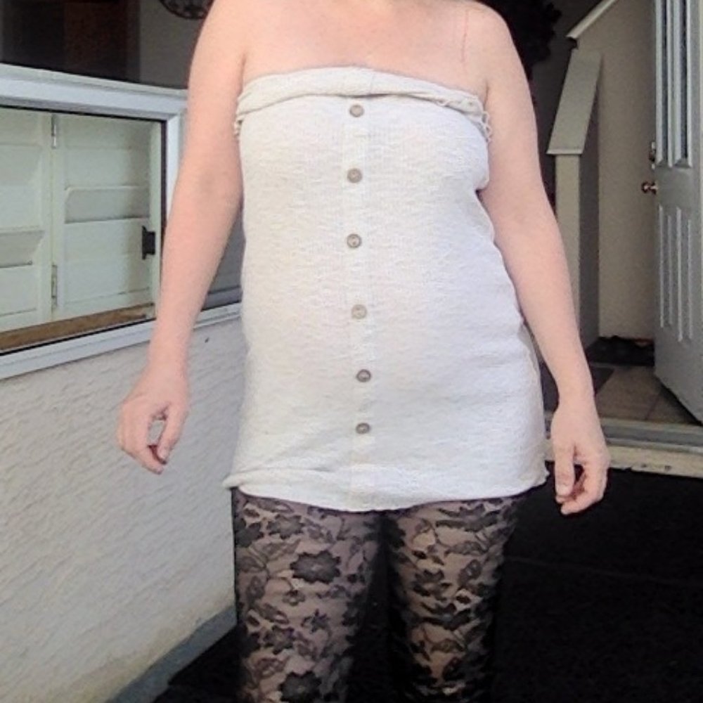 Black lace tights